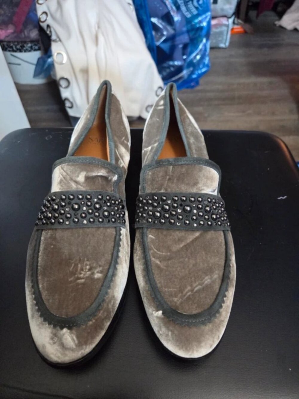 Velvet loafers